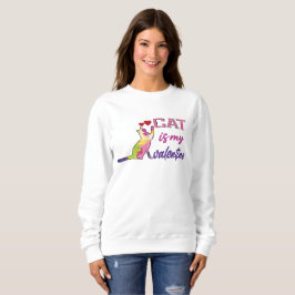 Katten är min valentin, min katt är min valentin t shirt