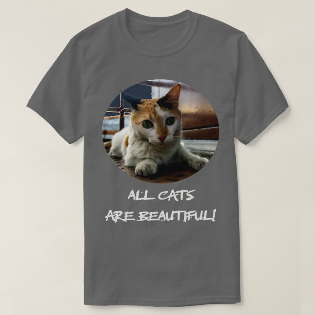 Katten är söt t shirt (Design framsida)