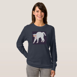 KATTEN ÄR UPPSKJUTEN! Långärmad för kvinnor T Shirt