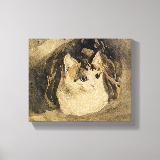 Katten (av Gwen John) Canvastryck (Framsida)