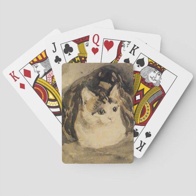 Katten (av Gwen John) Casinokort (Baksidan)