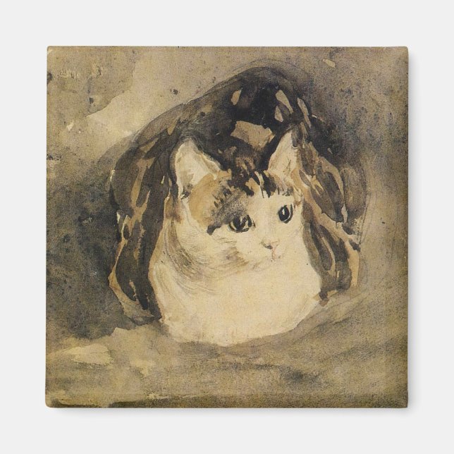 Katten (av Gwen John) Magnet (Framsidan)