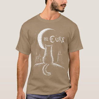 Katten Cures Konst Musiker Roligt Djur Katt retro T Shirt