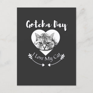 Katten Fick Dig-dagen - Glad Adoption-dagen Meddelande Vykort