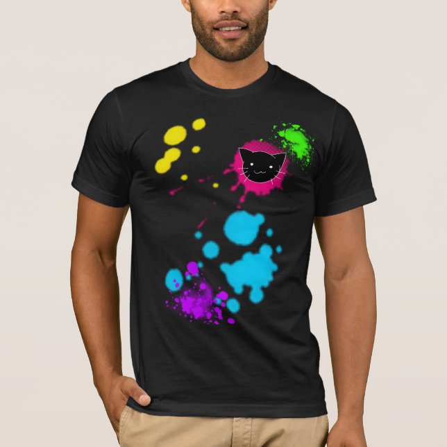 KATTEN GICK SPLAT T-SHIRT (Framsida)