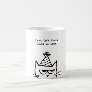Katten hatar födelsedagar - rolig kattkaffemugg kaffemugg