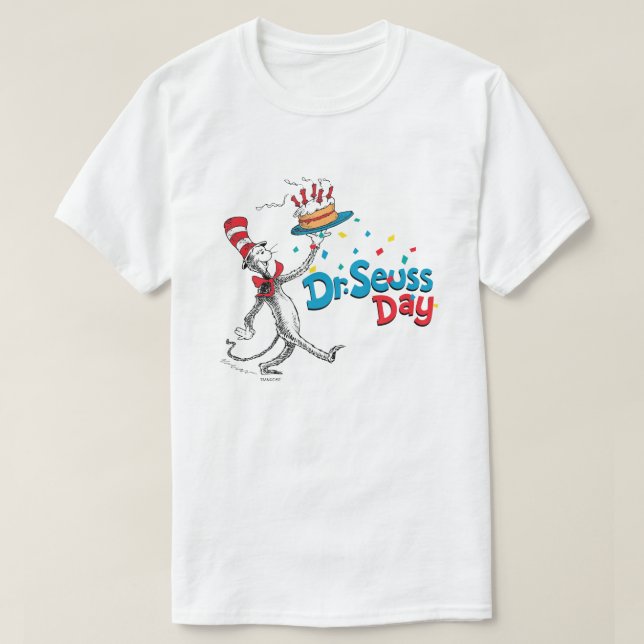 Katten i Hat| Dr Seuss Day T Shirt (Design framsida)