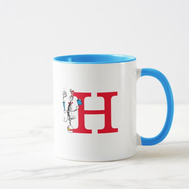 Katten i hatten Balansakt Monogram H Mugg (Höger)