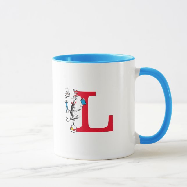 Katten i hatten Balansakt Monogram L Mugg (Höger)