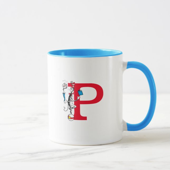 Katten i hatten Balansakt Monogram P Mugg (Höger)