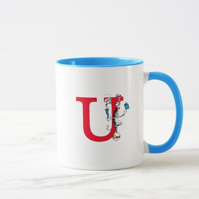 Katten i hatten Balansakt Monogram U Mugg (Höger)