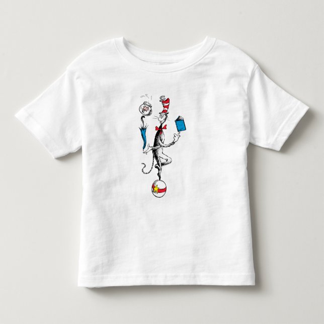 Katten i hatten balansakt t shirt (Framsida)