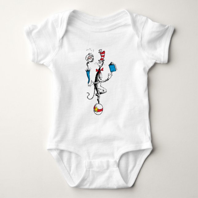 Katten i hatten balansakt t shirt (Framsida)