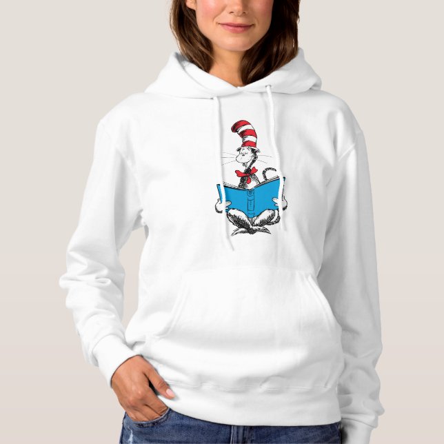 Katten i hatten läser t shirt (Framsida)