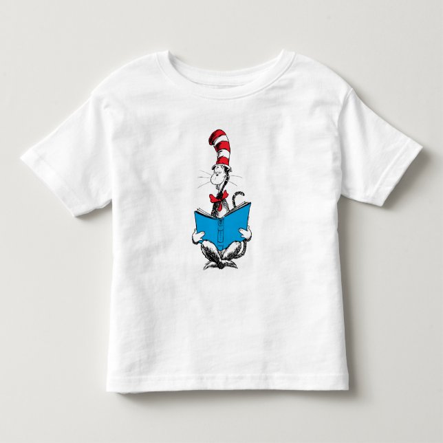 Katten i hatten Läsning T Shirt (Framsida)