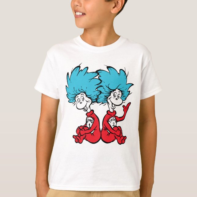 Katten i hatten Sakerna Ett & Två T Shirt (Framsida)