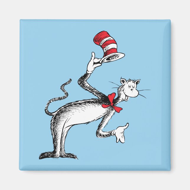 Katten i hatten tar ett klipp magnet (Framsidan)