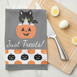 Katten i Pumpkin Kitchen Towel Kökshandduk