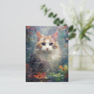 Katten i skogen vykort
