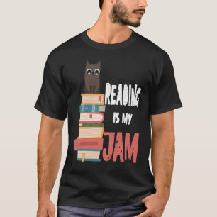 Katten Läsning Är Min Jam Lärare Boknördar T Shirt