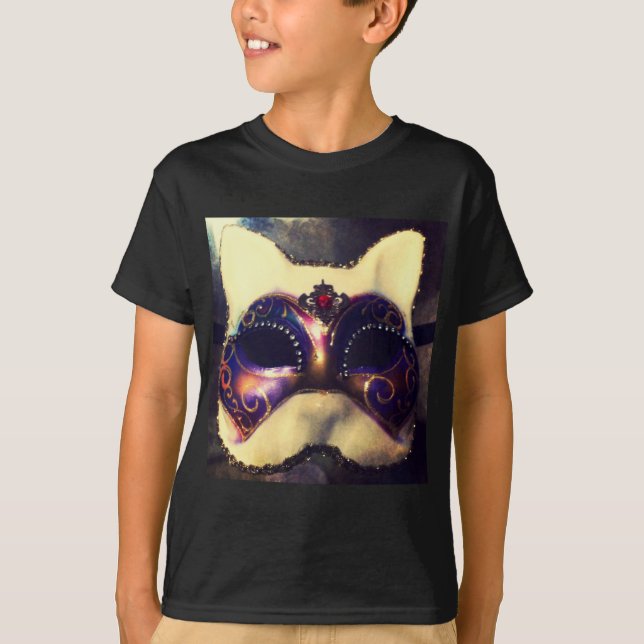 Katten maskerar tee shirt (Framsida)