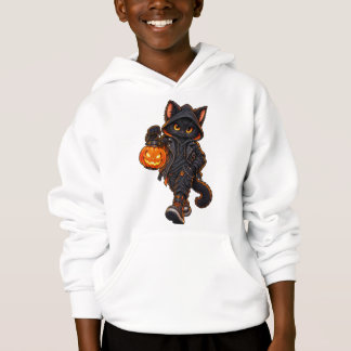 Katten med Jacks lampa - Halloween T Shirt
