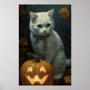 Katten och dess Pumpkin Poster