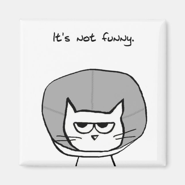 Katten och Kon av Shame - Lilla Cat Magnet (Framsidan)