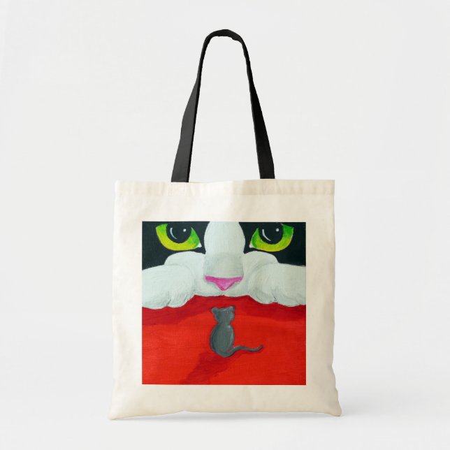 Katten och musen hänger lös tygkasse (Framsidan)
