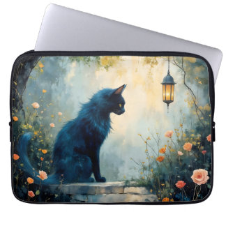 Katten Och Rosorna Neopren Laptopfodral 13 tum Laptop Fodral