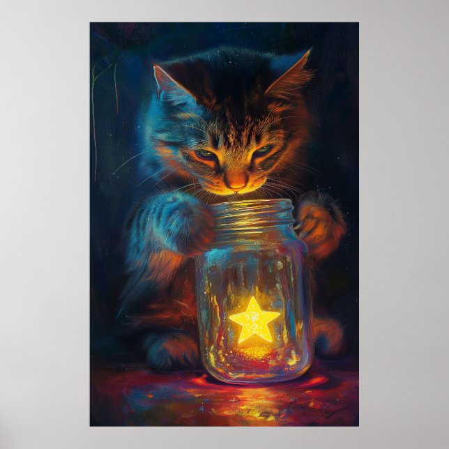 Katten och stjärnan En dröm som väntar på att bli  Poster (Framsidan)