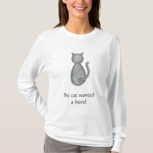 Katten önskade en vän - maturnityskjorta t shirt