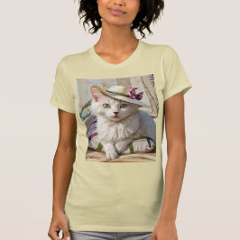 Katten på stranden. t shirt