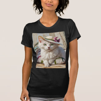 Katten på stranden. t shirt