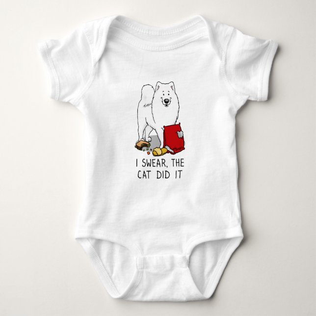 Katten provade Hund. T Shirt (Framsida)
