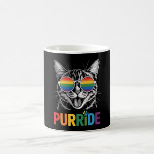 Katten regnbåge HBTQ Stolt Pride Kaffemugg