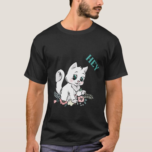 katten säger att de t shirt (Framsida)