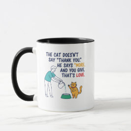 "Katten säger mer" Keramisk kaffekopp