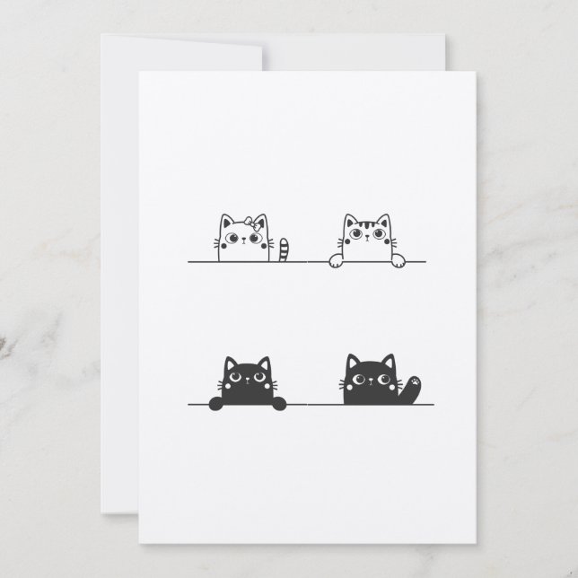 Katten säger: vänta, jag ser inget problem här spara datumet (Framsida)