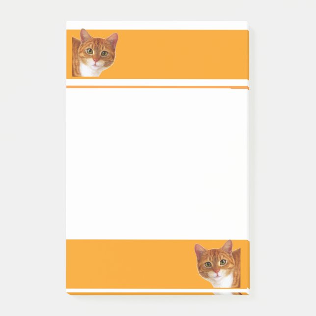 Katten som älskare postar den, noterar post-it block (Framsida)