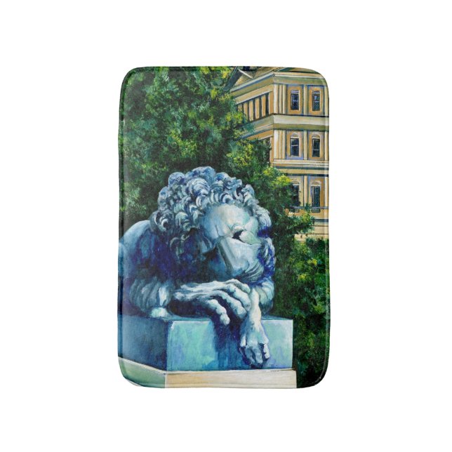 Katten som åt Kanarieöarna Badrumsmatta (Framsidan (Vertikal))