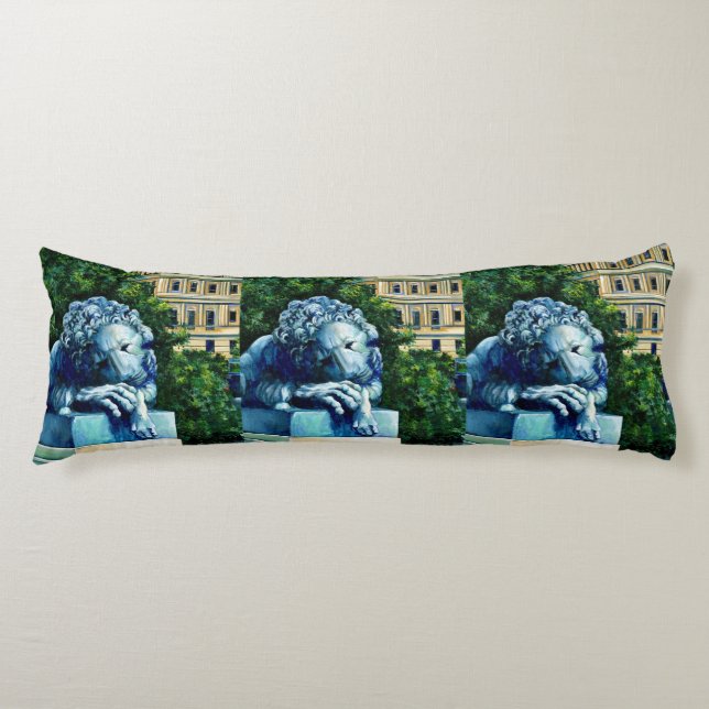 Katten, som åt Kanarieöarna, Washington DC Kroppskudde (Framsidan)