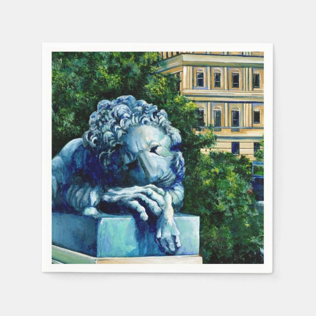 Katten, som åt Kanarieöarna, Washington DC Pappersservett (Framsidan)