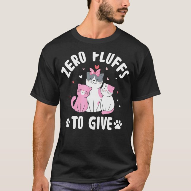 Katten som Inte Bryr Sig T Shirt (Framsida)