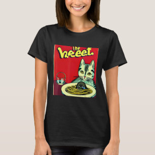 Katten som Kärlek Spaghetti Kitten Kattunge Vintag T Shirt