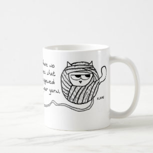 Katten stjäler ditt garn - rolig kattkaffemugg kaffemugg