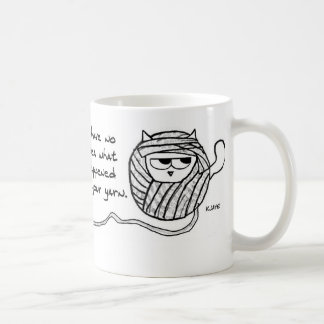 Katten stjäler ditt garn - rolig kattkaffemugg kaffemugg