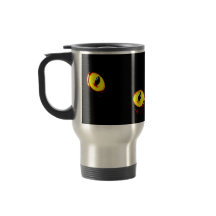 Katten synar den 15 uns rostfritt ståltravel mug