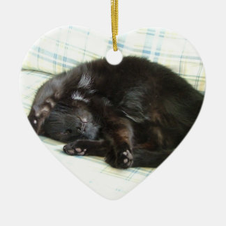 katten ta sig en tupplur julgransprydnad keramik