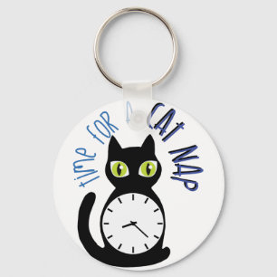 Katten ta sig en tupplur nyckelring
